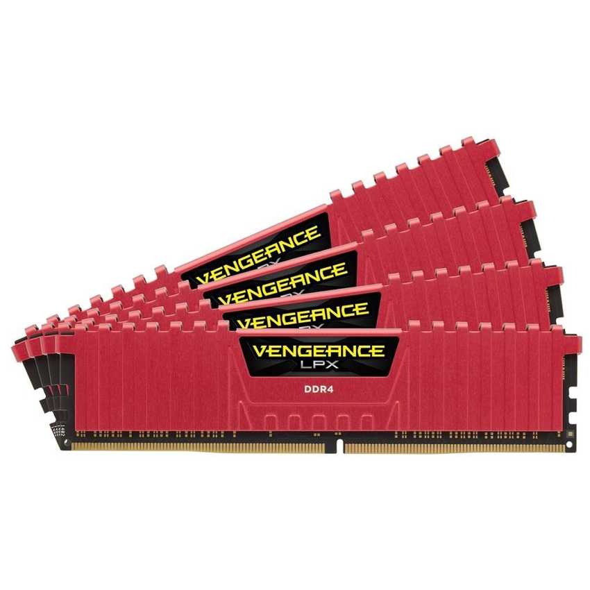 Corsair 16 Gb. (4x4Gb) DDR4 3400 Vengeance LPX Red CL16