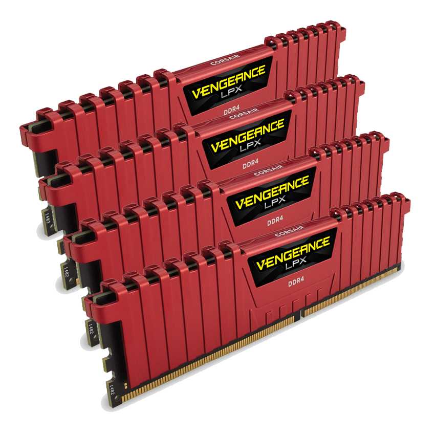 Corsair 16 Gb. (4x4Gb) DDR4 3400 Vengeance LPX Red CL16 imagen 2