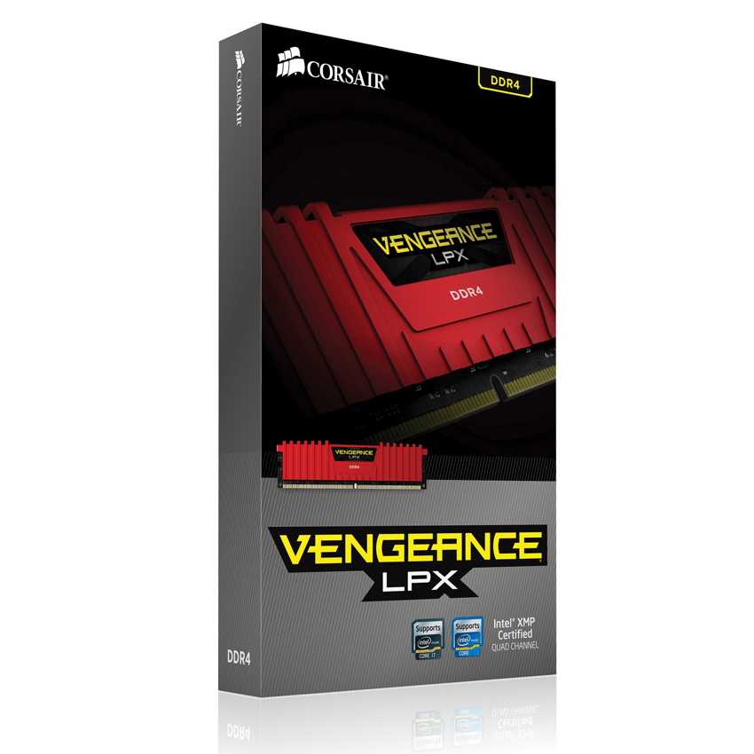 Corsair 16 Gb. (4x4Gb) DDR4 3400 Vengeance LPX Red CL16 imagen 4
