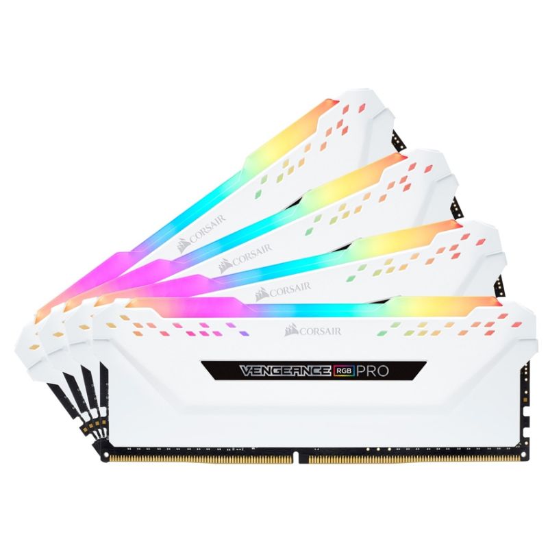 Corsair 32 Gb (4x8 Gb) DDR4 2666 Vengeance RGB Pro C16 White