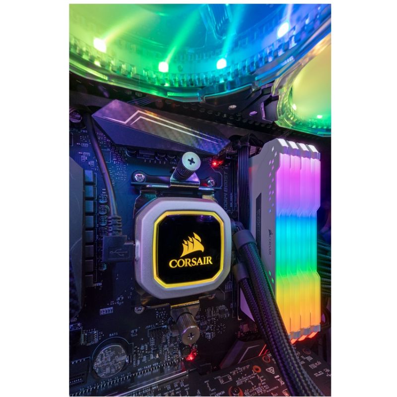Corsair 32 Gb (4x8 Gb) DDR4 2666 Vengeance RGB Pro C16 White imagen 5