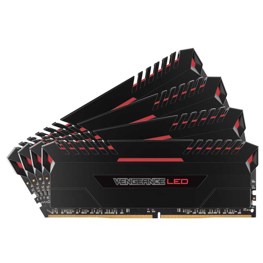 Corsair 32 Gb (4x8Gb) DDR4 3400 Vengeance Led Red
