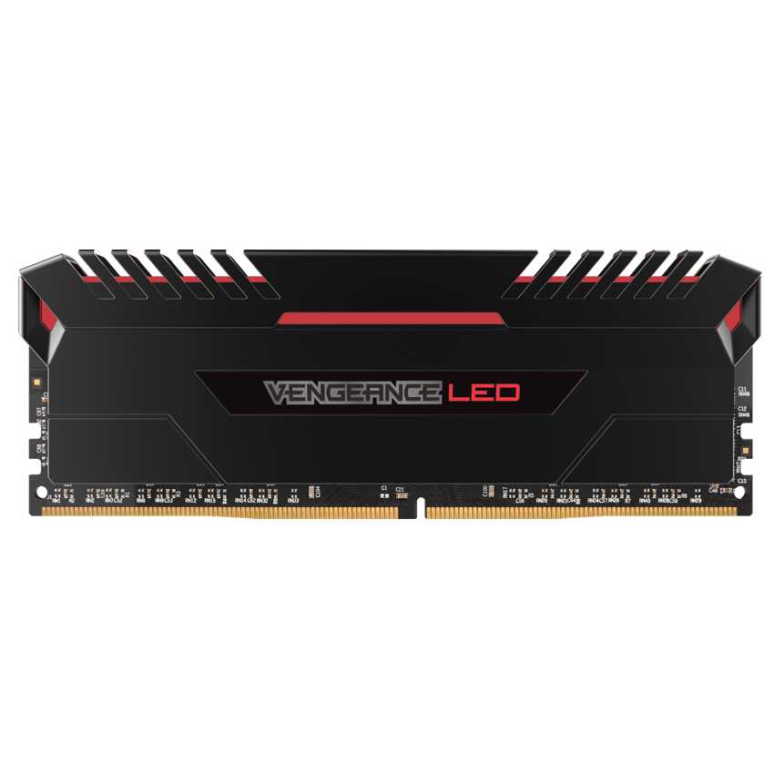 Corsair 32 Gb (4x8Gb) DDR4 3400 Vengeance Led Red imagen 2