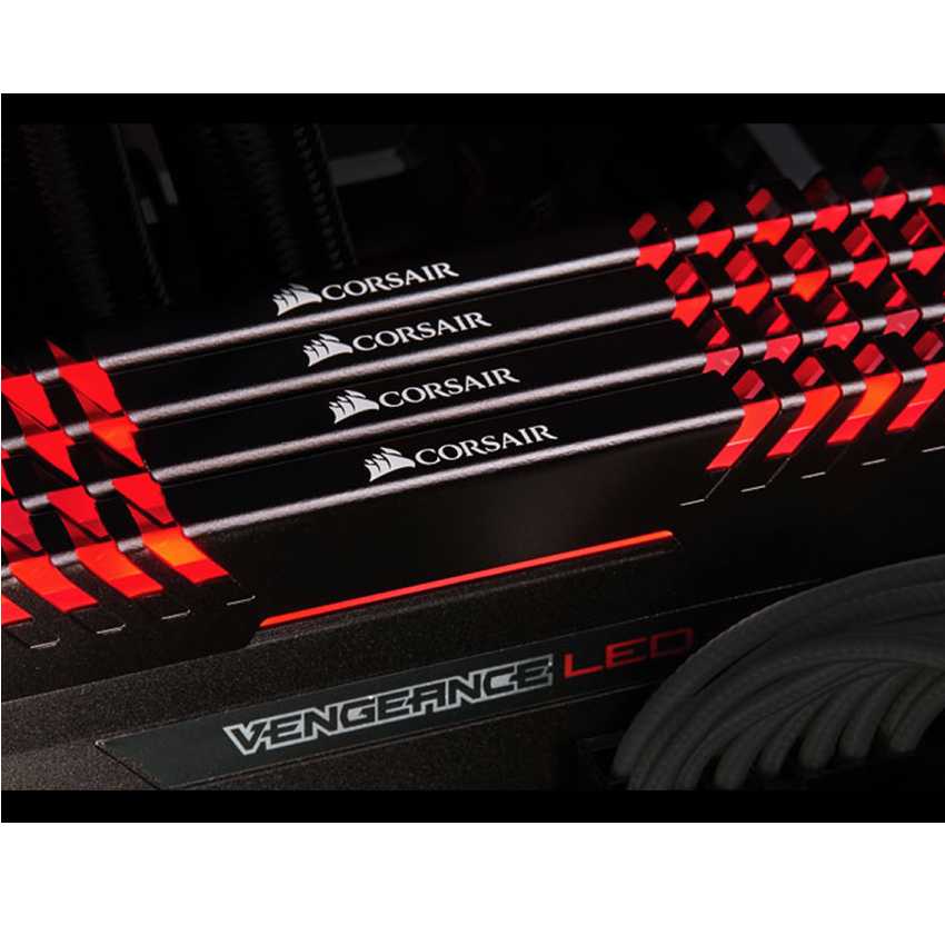 Corsair 32 Gb (4x8Gb) DDR4 3400 Vengeance Led Red imagen 4
