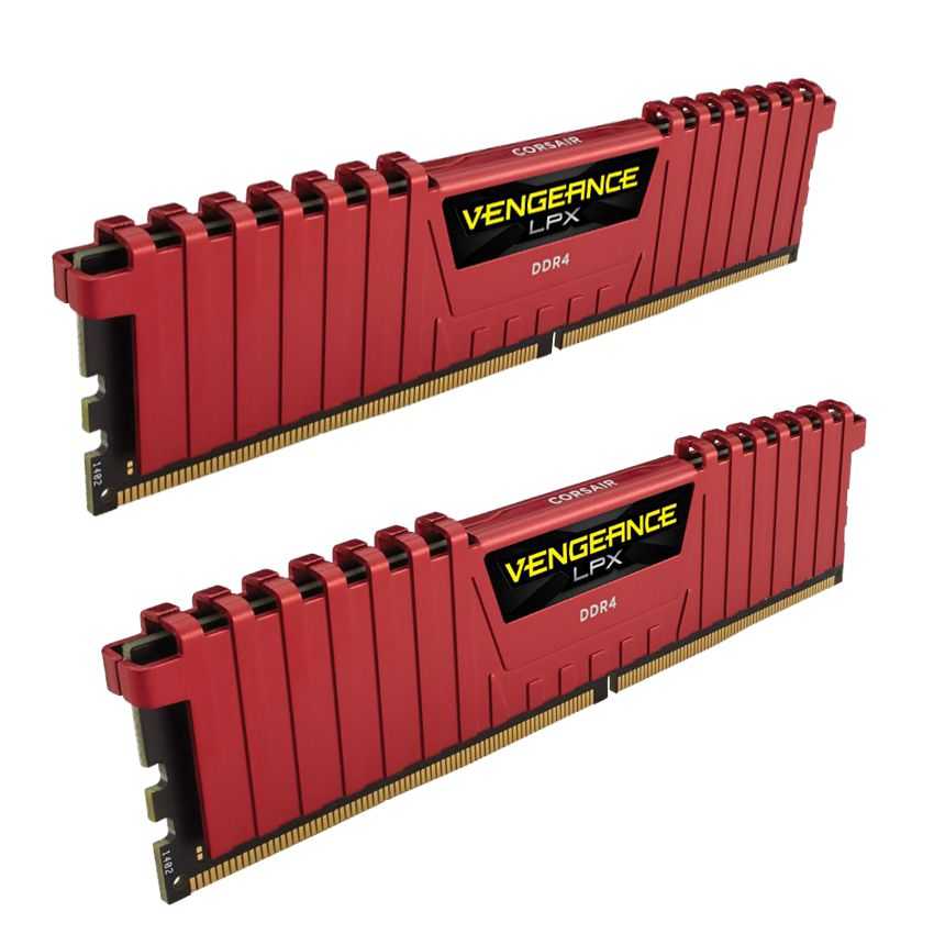 Corsair 8 Gb. (2x4Gb) DDR4 3200 Vengeance LPX Red