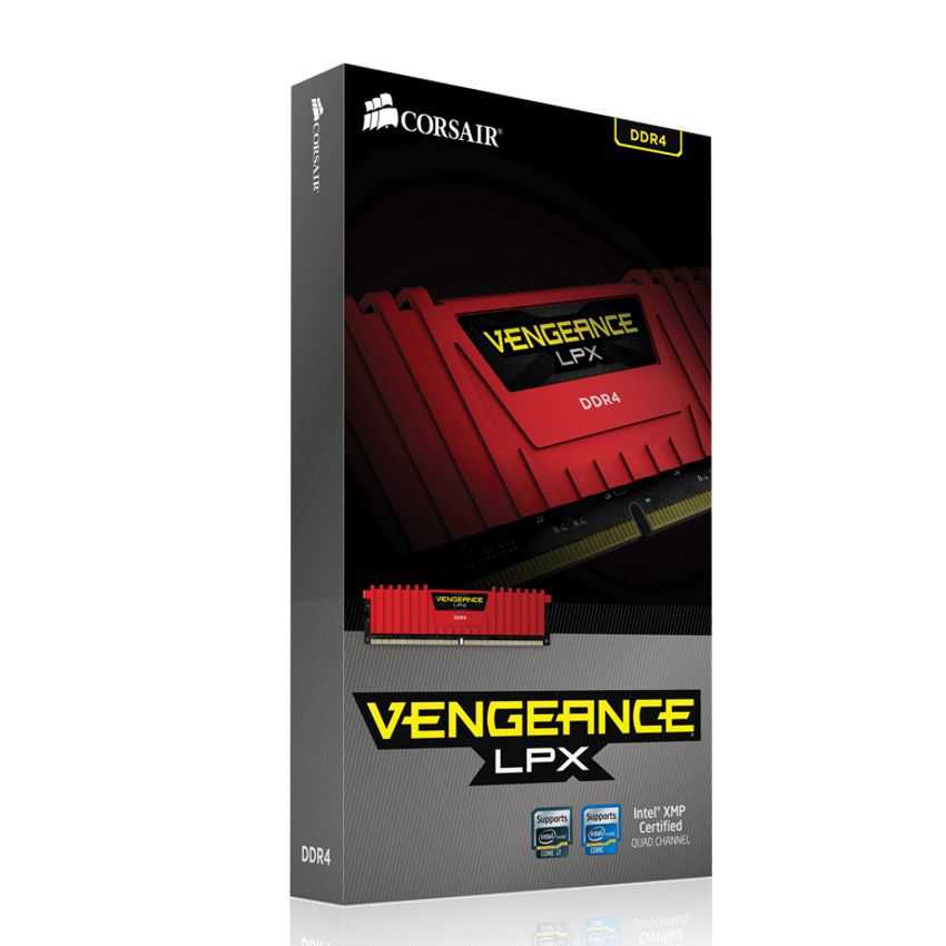 Corsair 8 Gb. DDR4 2400 Vengeance LPX Red imagen 4