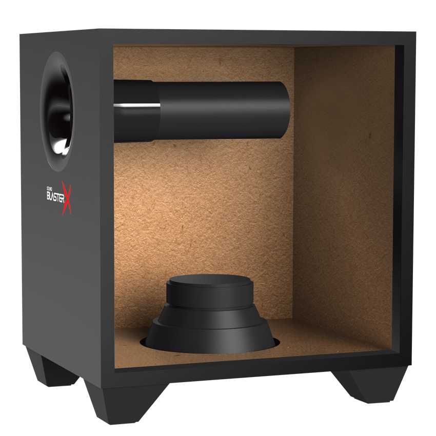 Creative 2.1 Sound BlasterX S3 46 Wattios Negro imagen 3