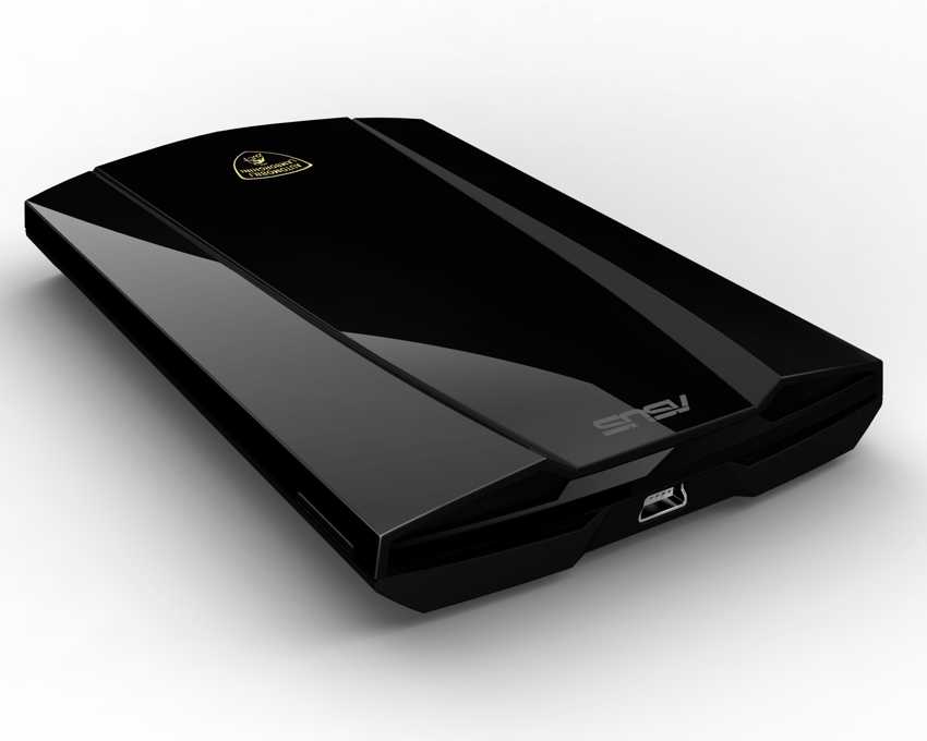 Disco Duro Externo ASUS 500 GB. 2.5" USB3.0 Lamborghini Negro