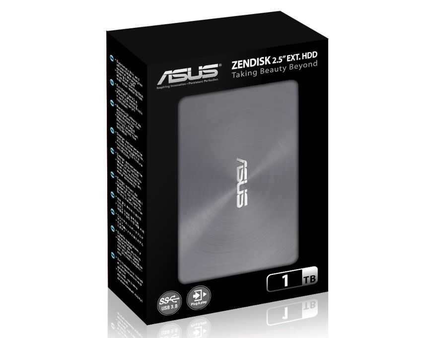 Disco Duro Externo ASUS ZenDisk AS400 2.5" 1Tb. USB 3.0 Gris imagen 5