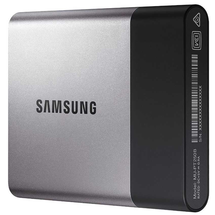 Disco Duro Externo Samsung T3 SSD Solido 1TB USB 3.1 MU-PT1T0B/EU