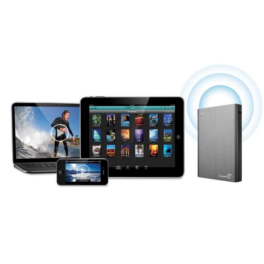 Disco Duro Externo Seagate Wireless Plus 2TB 2.5" RED Wifi Negro STCV2000200 imagen 3