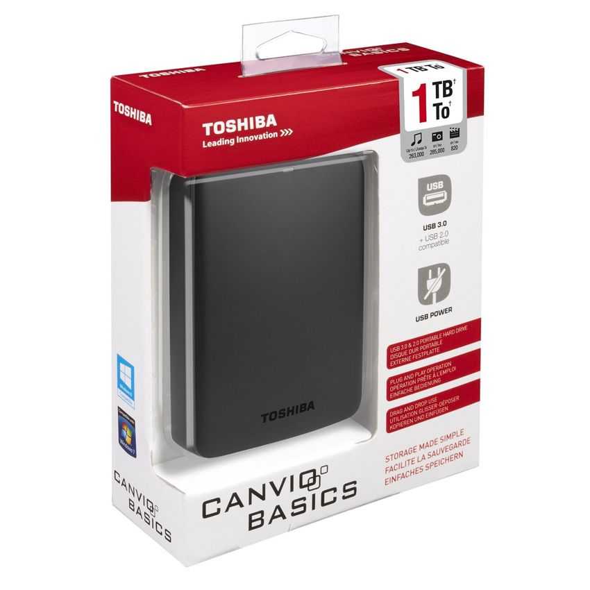 Disco Duro Externo TOSHIBA Store Canvio 1TB 2.5" USB 3.0 Negro HDTB310EK3AA imagen 4