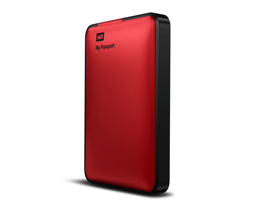 Disco Duro Externo Western Digital 1 Tb. My Passport 2.5" USB 3.0 Rojo