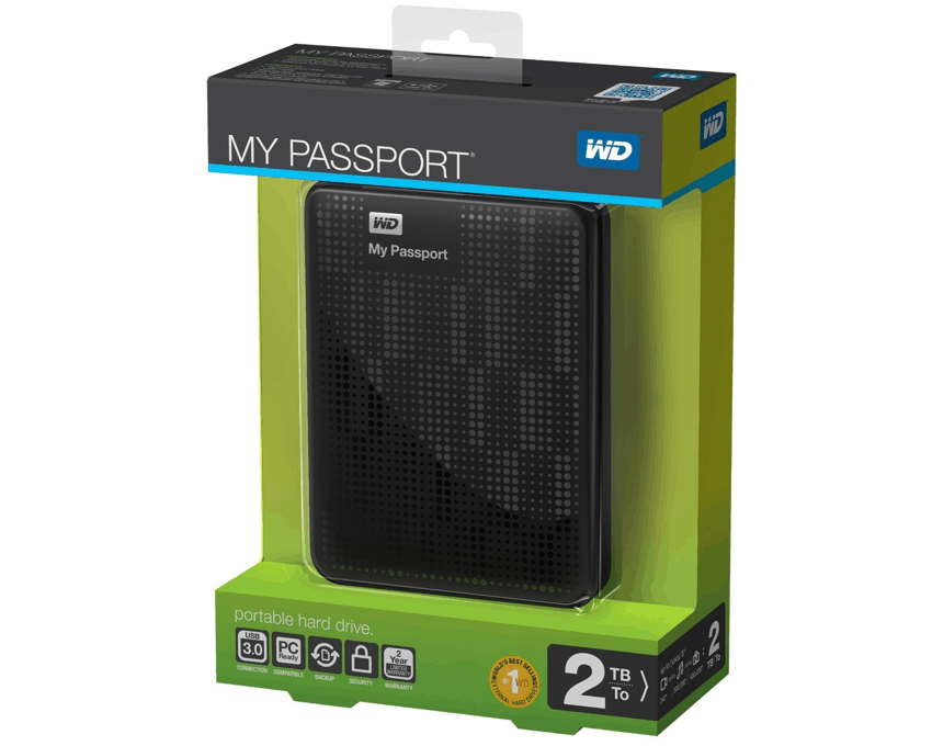 Disco Duro Externo Western Digital 2TB My Passport USB3.0 2.5"