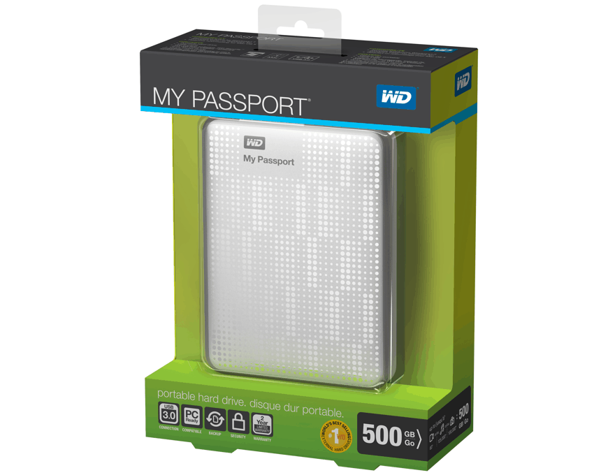 Disco Duro Externo Western Digital 500 Gb. My Passport 2.5" USB 3.0 Blanco imagen 4