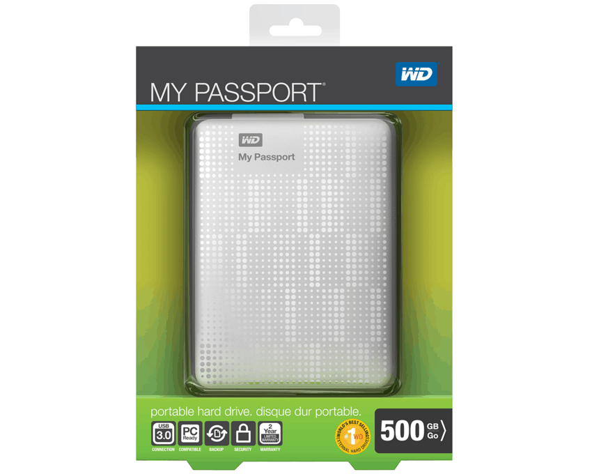 Disco Duro Externo Western Digital 500 Gb. My Passport 2.5" USB 3.0 Blanco imagen 5