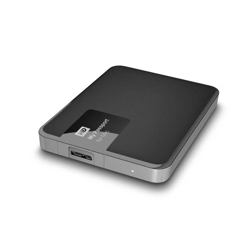 Disco Duro Externo Western Digital My Passport MAC 1 Tb 2.5" USB 3.0 Negro