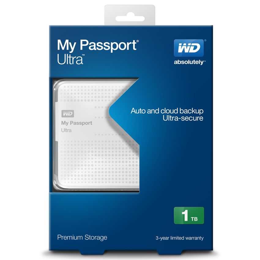 Disco Duro Externo Western Digital My Passport Ultra 1 Tb 2.5" USB 3.0 Blanco imagen 4