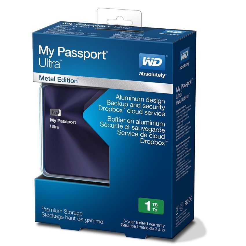 Disco Duro Externo Western Digital My Passport Ultra Metal 1 Tb 2.5" USB 3.0 Morado imagen 5