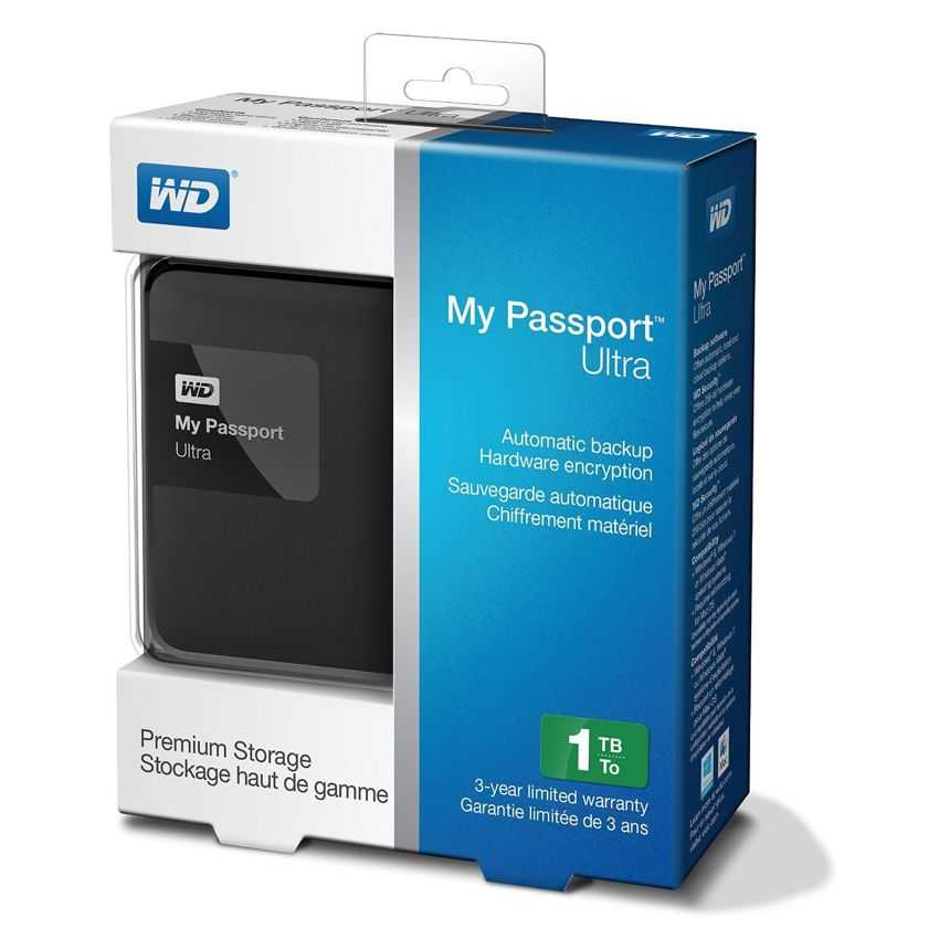 Disco Duro Externo Western Digital My Passport Ultra New 1 Tb 2.5" USB 3.0 Negro imagen 5