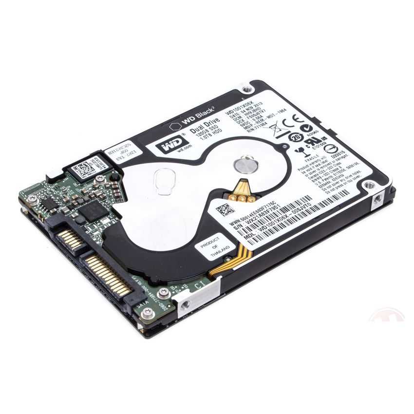 Disco Duro Hibrido Western Digital 2.5" 1 TB + 120GB SSD BLACK2 WD1001X06XDTL imagen 3