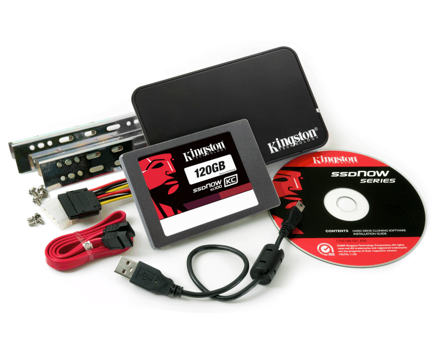 Disco Duro Solido Kingston 120GB SSDNow KC100 + Upg. Kit