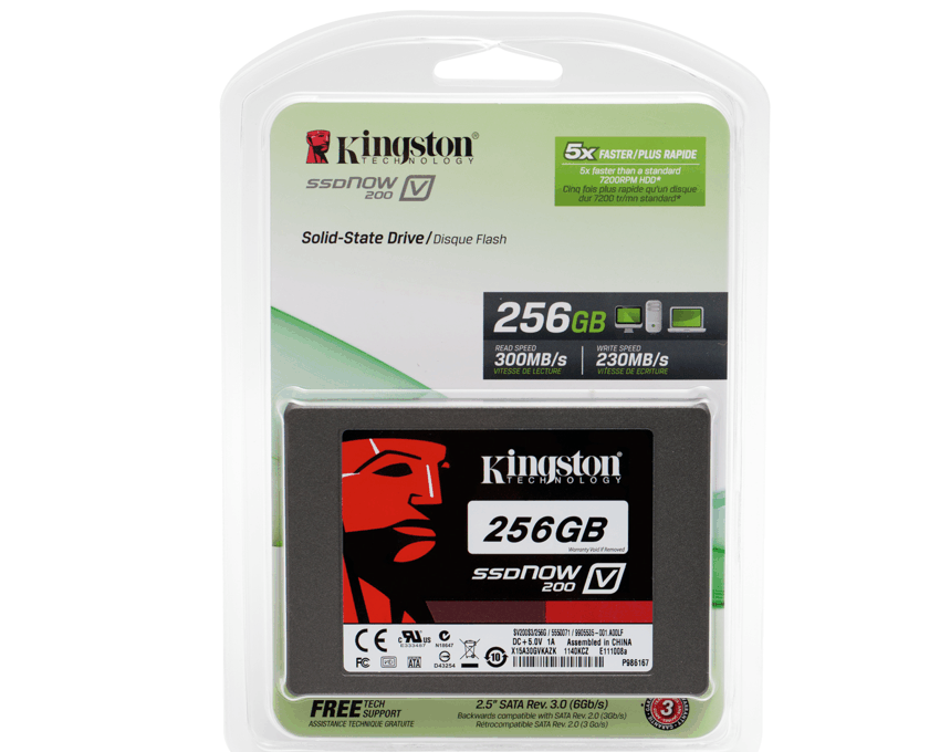 Disco Duro Solido Kingston 256 Gb. SSDNow V200 2.5" SV200S3/256G imagen 2