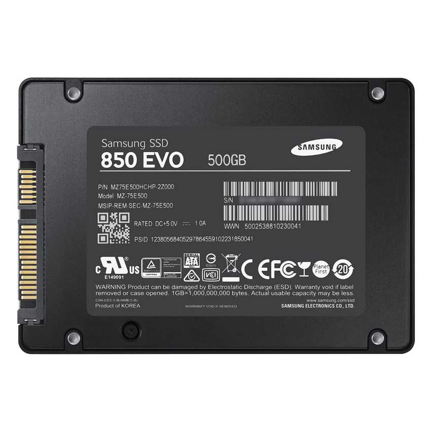 Disco Duro Solido SAMSUNG 500GB 2.5" 750 Basic SATA3 MZ-750500BW imagen 3