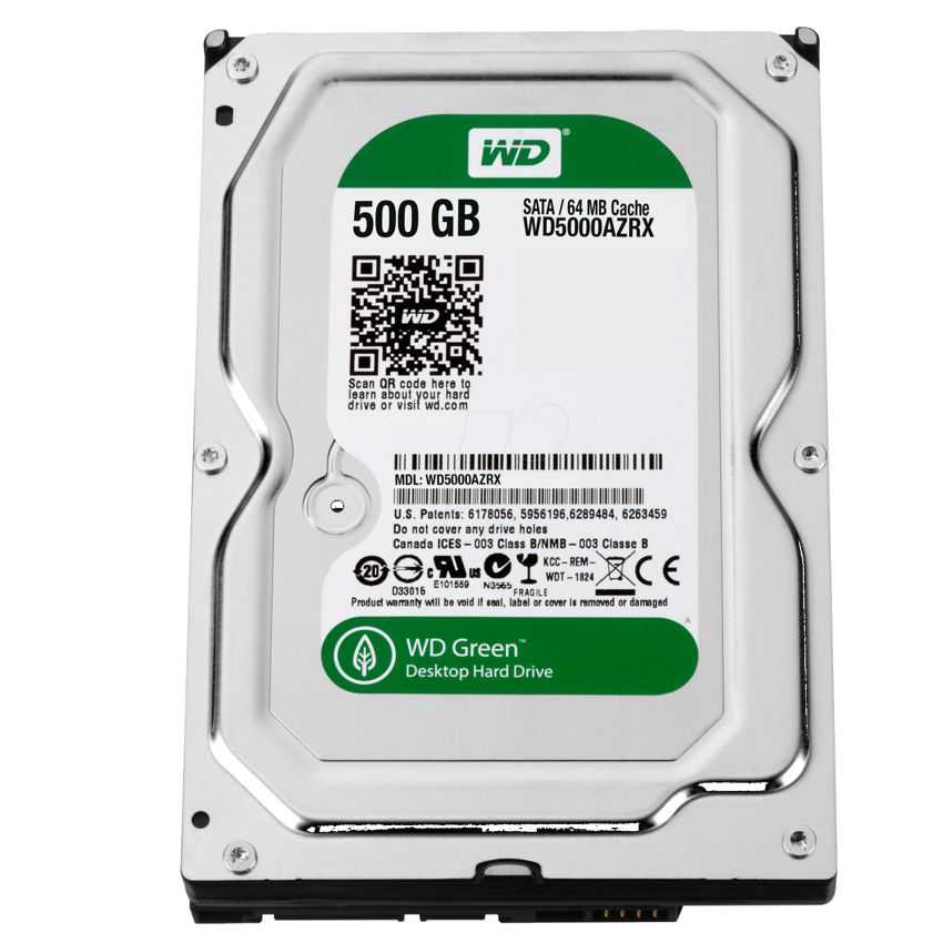 Disco Duro Western Digital  3.5" 500 GB Caviar Green WD5000AZRX