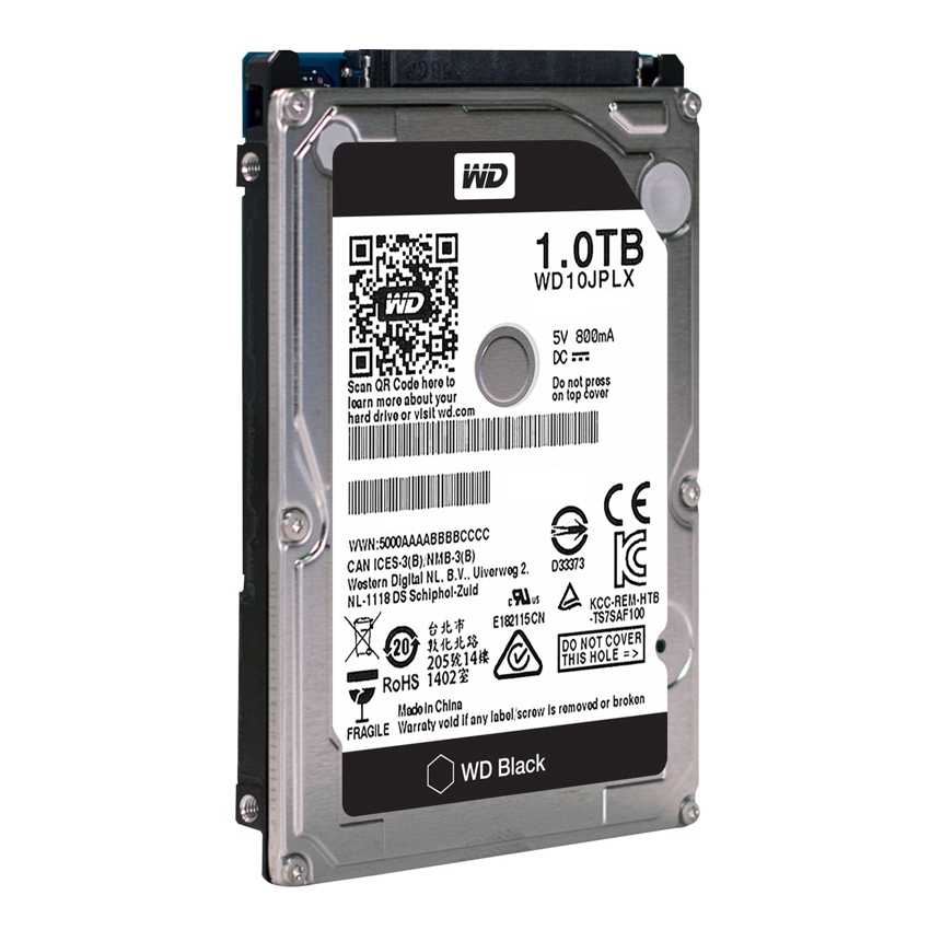Disco Duro Western Digital 2.5" 1TB SATA Black WD10JPLX