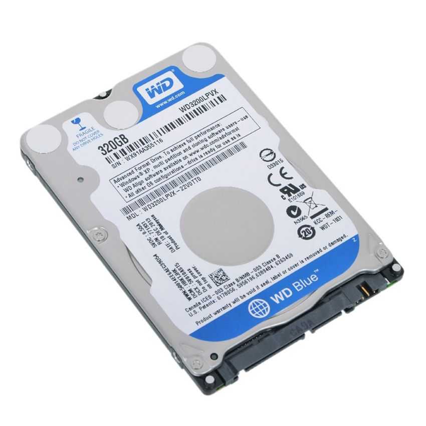 Disco Duro Western Digital 2.5" 320 GB SATA Blue WD3200LPVX