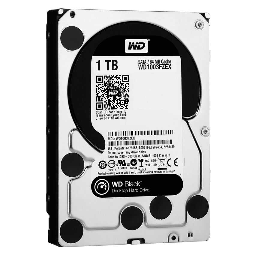 Disco Duro Western Digital 3.5" 1TB SATA Black WD1003FZEX