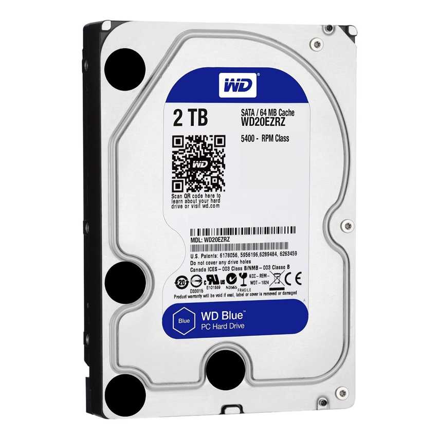 Disco Duro Western Digital 3.5" 2 TB SATA Blue WD20EZRZ
