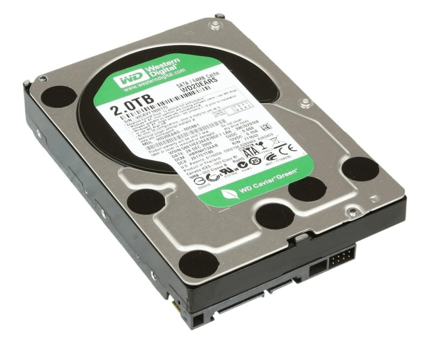 Disco Duro Western Digital 3.5 2TB Caviar Green SATA (WD20EARS)