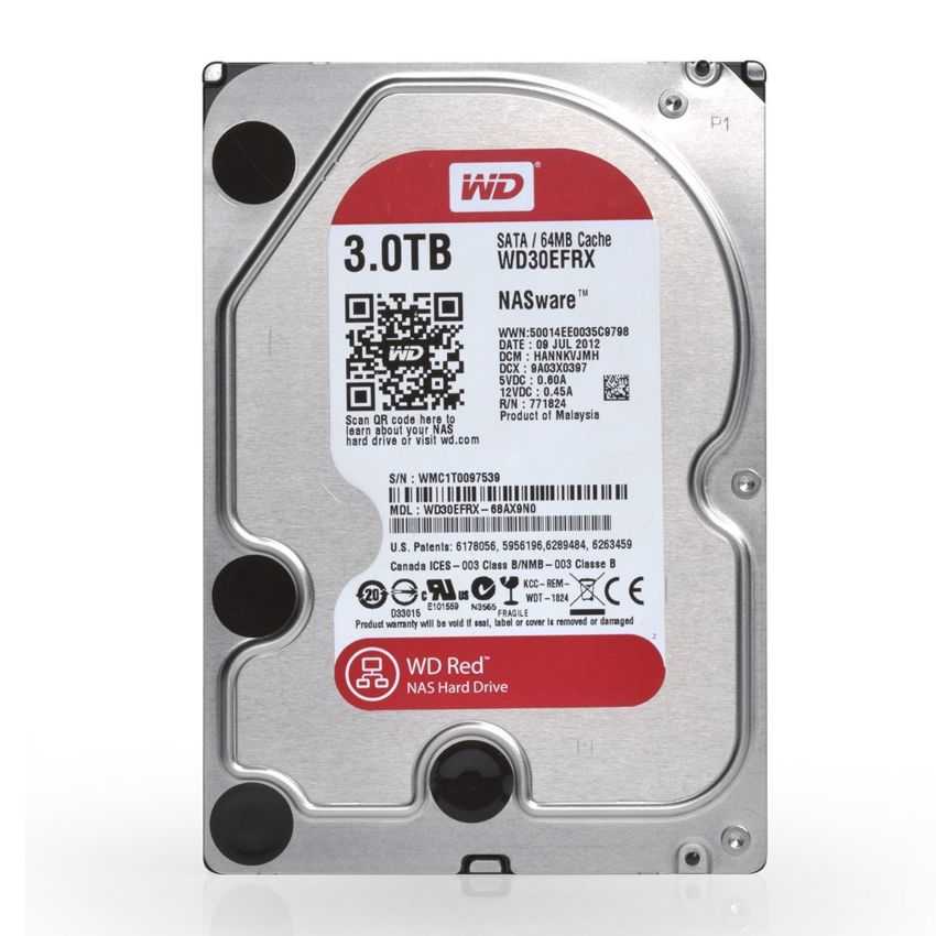 Disco Duro Western Digital 3.5" 3TB SATA NAS WD30EFRX