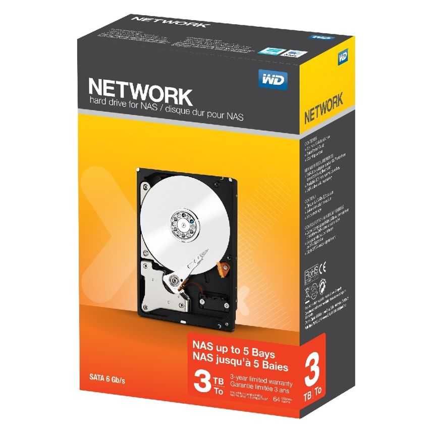Disco Duro Western Digital 3.5" 3TB SATA Network NAS