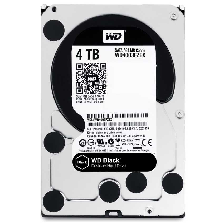 Disco Duro Western Digital 3.5" 4 TB SATA Black WD4004FZWX