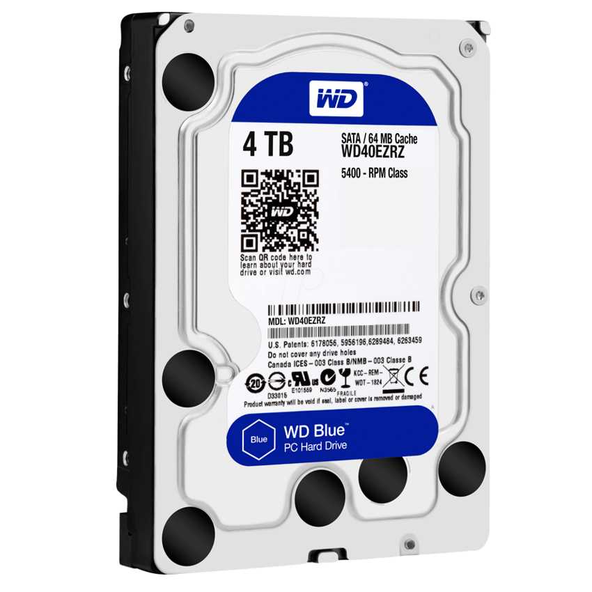 Disco Duro Western Digital 3.5" 4 TB SATA Blue WD40EZRZ
