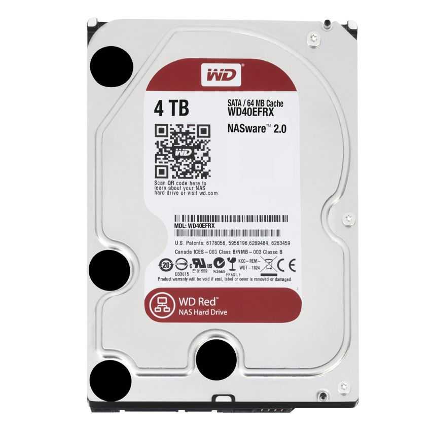 Disco Duro Western Digital 3.5" 4TB SATA NAS WD40EFRX
