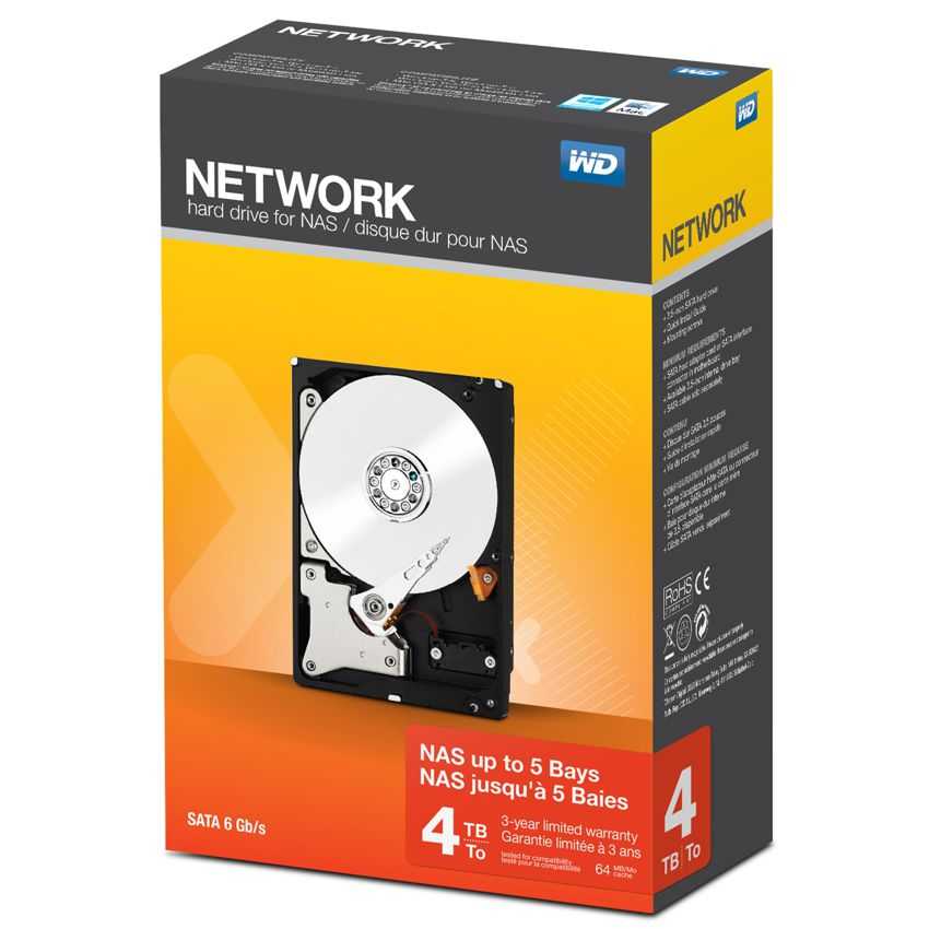 Disco Duro Western Digital 3.5" 4TB SATA Network NAS