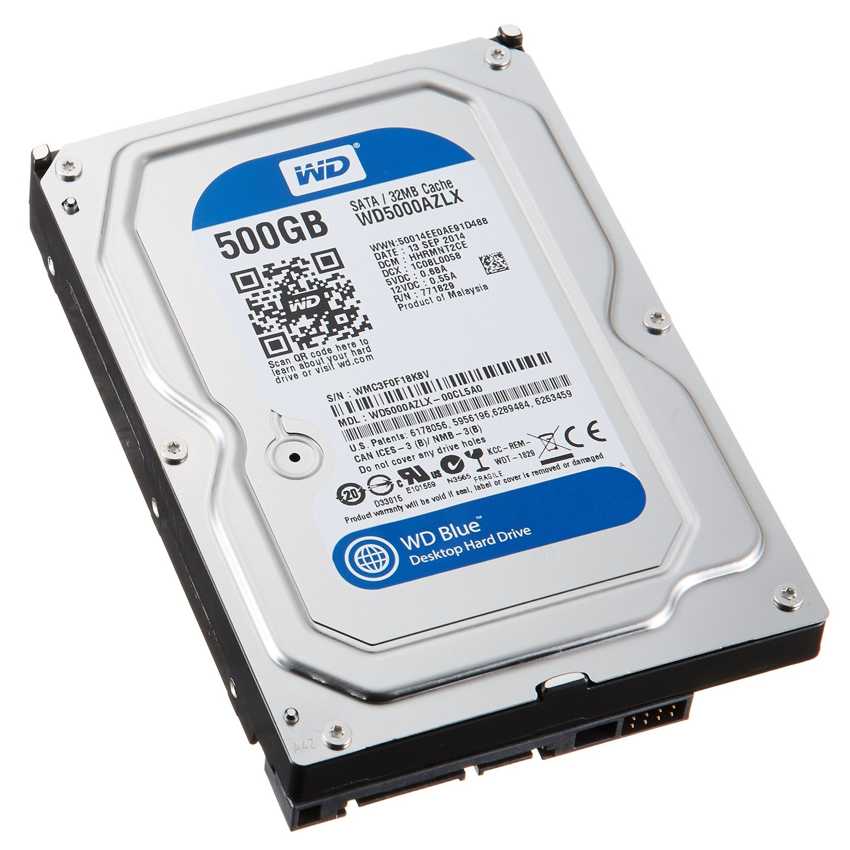 Disco Duro Western Digital 3.5" 500 GB SATA Blue WD5000AZLX