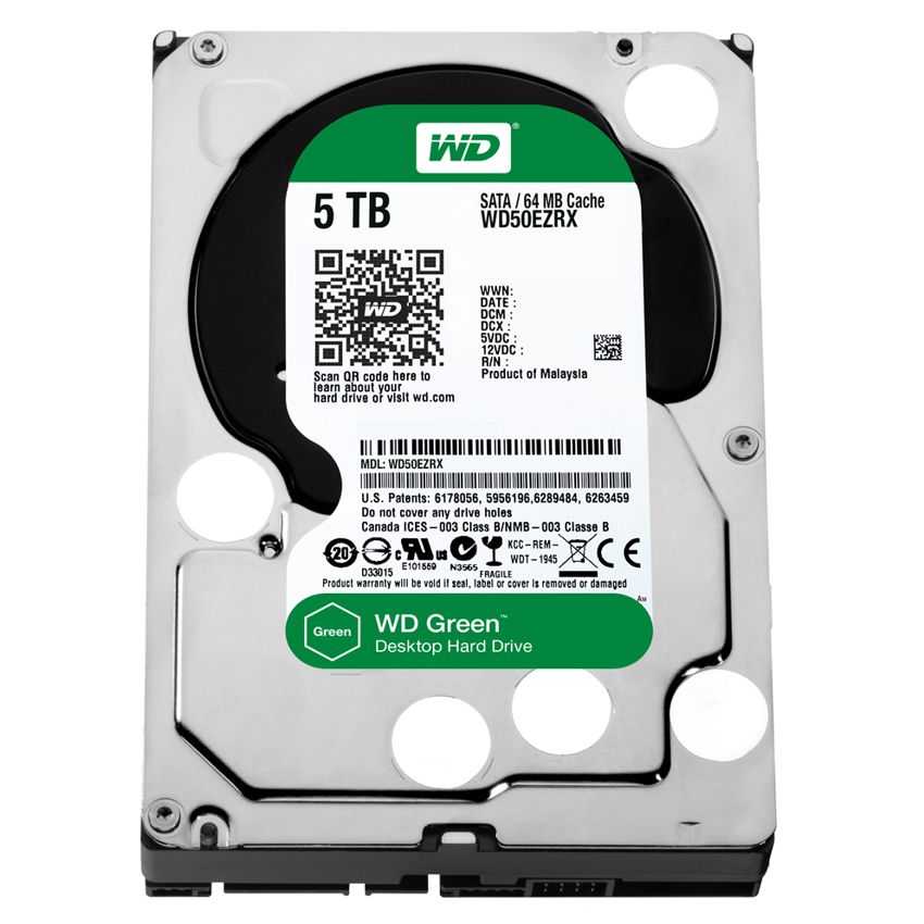 Disco Duro Western Digital 3.5" 5TB Green WD50EZRX