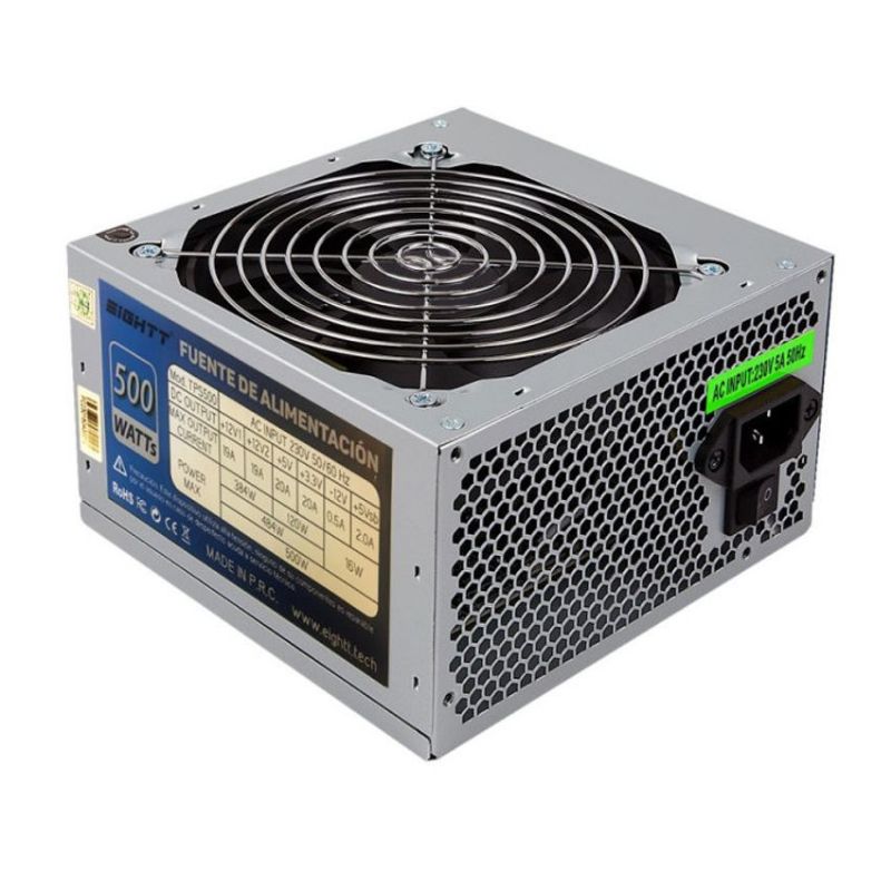 EIGHTT EPS500 500 Wattios Fuente ATX Silenciosa