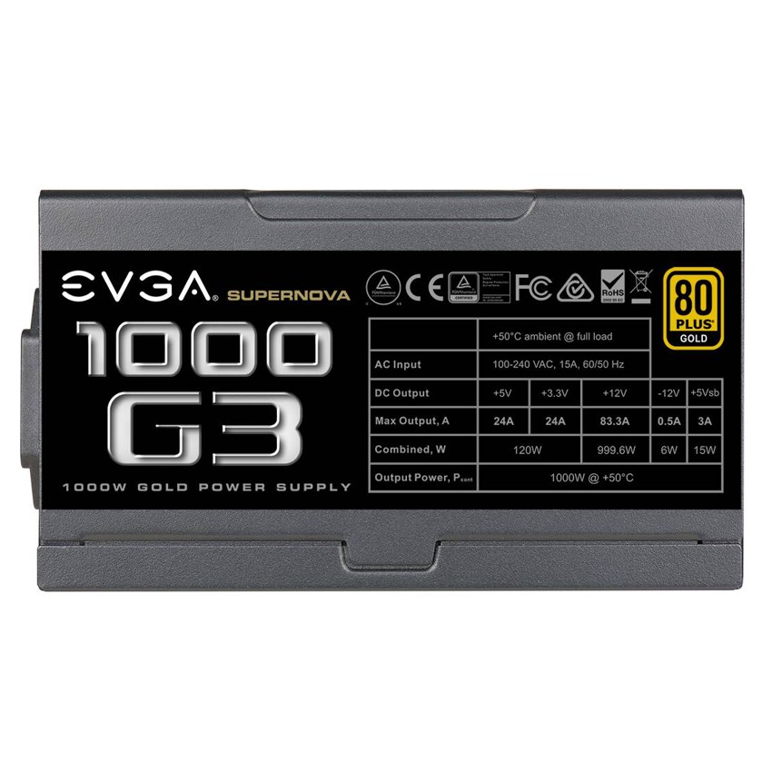 EVGA 1000 G3 1000W 80+ Gold Full Modular imagen 4