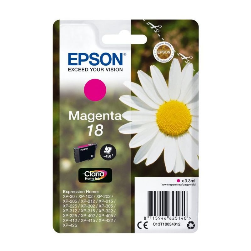 Epson 18 Magenta Cartucho de Tinta Original