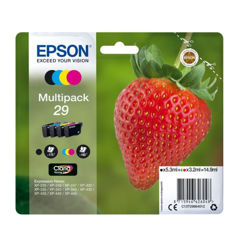 Epson 29 Multipack 4 Colores Cartucho de Tinta Original