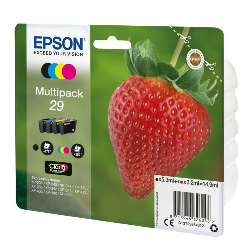 Epson 29 Multipack 4 Colores Cartucho de Tinta Original imagen 2