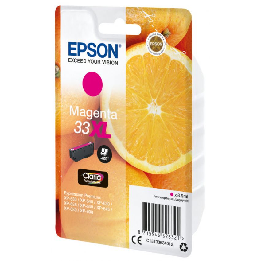 Epson 33XL Magenta Cartucho de Tinta Original Alta Capacidad imagen 2