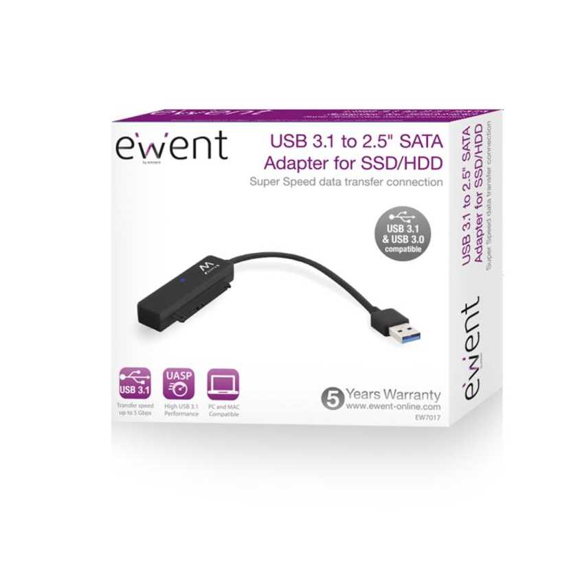 Ewent Adaptador USB - SATA 2.5 para HDD-SSD imagen 3