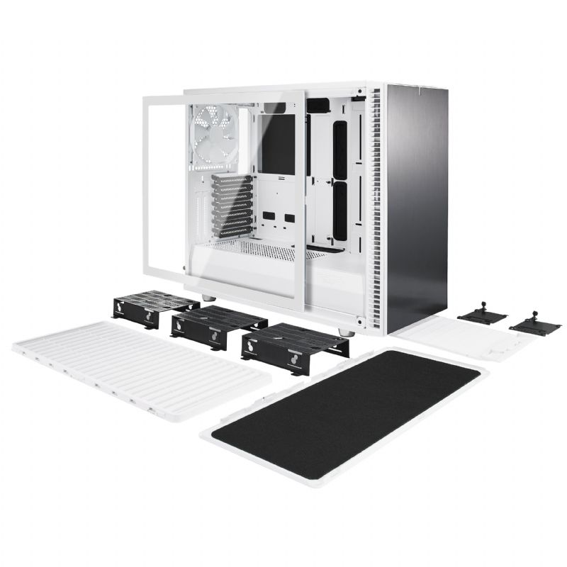 Fractal Design Define S2 Cristal Templado Blanco imagen 2